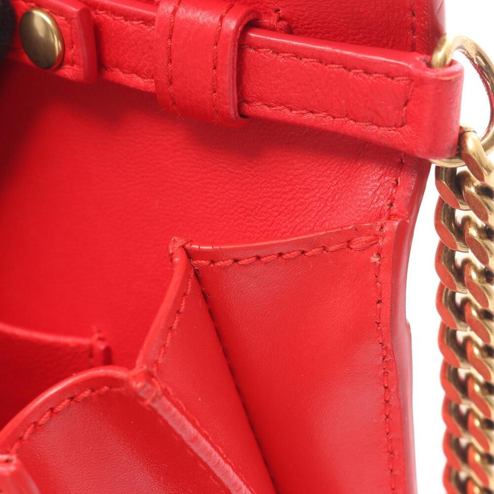Balenciaga Shoulder Leather Bag Red Hourglass - Picture 9 of 9